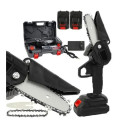 Мини пила Mini Electric Chain Saw1 48V в кейсе с 2 аккумуляторами • Портативная аккумуляторная пила для деревьев и дров