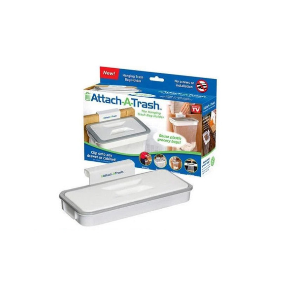 Навесной держатель для мусорных пакетов Attach-A-Trash • Подвесной каркас для пакетов для мусора