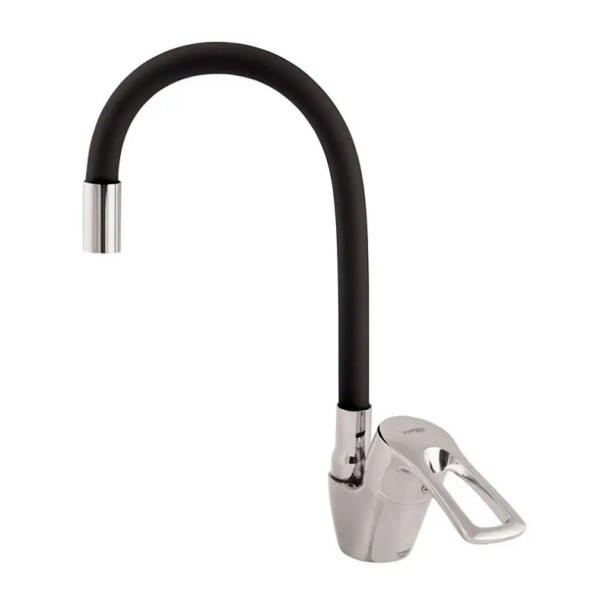 Смеситель с гибким краном 47 см для ванной и кухни Water tap HA-181 • Кран с поворотным изливом 360°