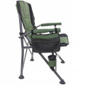 Стул туристический складной HX-64 • Кемпинговый раскладной стул с подлокотниками и подстаканником