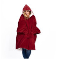 Плед-Толстовка с капюшоном и рукавами Huggle Hoodie Blanket 3-в-1 Унисекс • Тёплое худи + Согревающий плед + Домашний халат