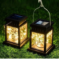 Уличный декоративный светильник с солнечной панелью HA-80 • Подвесной садовый фонарь на солнечной энергии с 30 LED