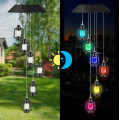 Садовый светильник Лампочки разноцветные • Подвесной декоративный LED фонарь на солнечной батарее