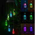 Садовый светильник Лампочки разноцветные • Подвесной декоративный LED фонарь на солнечной батарее