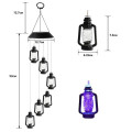 Садовый светильник Лампочки разноцветные • Подвесной декоративный LED фонарь на солнечной батарее