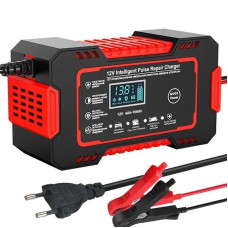 Интеллектуальное зарядное устройство EAFC 12V 6A для авто и мото аккумуляторов • Автоматическая зарядка с ЖК-дисплеем и функцией восстановления