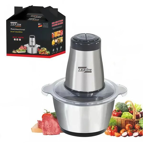 Блендер-измельчитель Zepline ZP-051 • Мощный электрический чоппер с чашей 2л