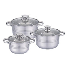 Набор кастрюль UNIQUE UN-5031 • Кастрюли из нержавеющей стали с капсульным дном 2,1 л, 2,9 л, 3,9 л Набор кастрюль UNIQUE UN-5031 • Кастрюли из нержавеющей стали с капсульным дном 2,1 л, 2,9 л, 3,9 л