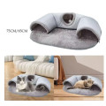 Игровой туннельный коврик 2 в 1 Cat Bed • Интерактивный коврик-тоннель для кошек