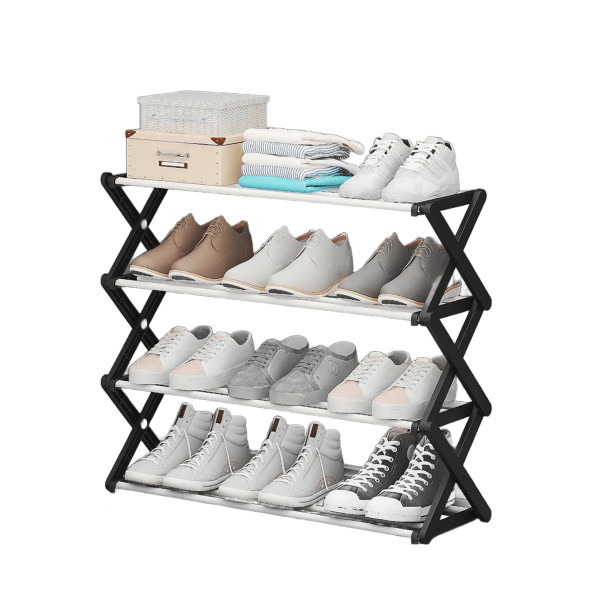 Полка для обуви shoe rack 42 х 18,5 х 49,5 см • Стойка для обуви складная 4 яруса