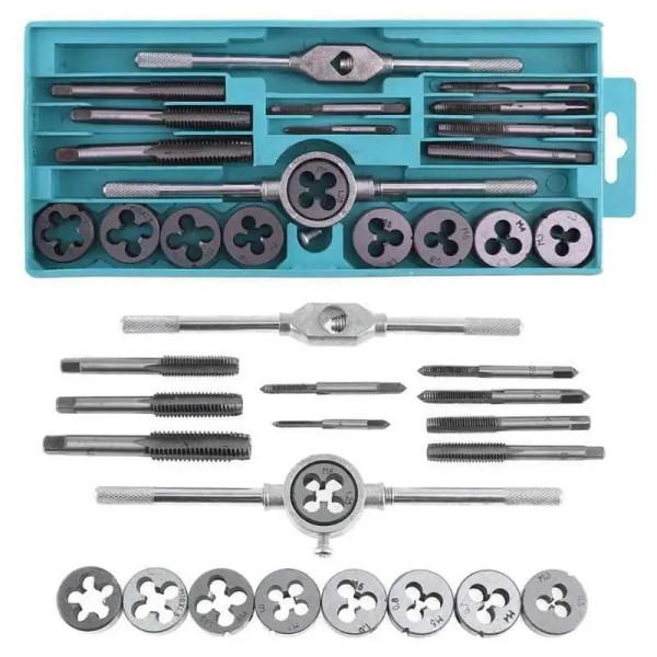 Набор метчиков и плашек • 20 предметов для резьбовых работ ES-20