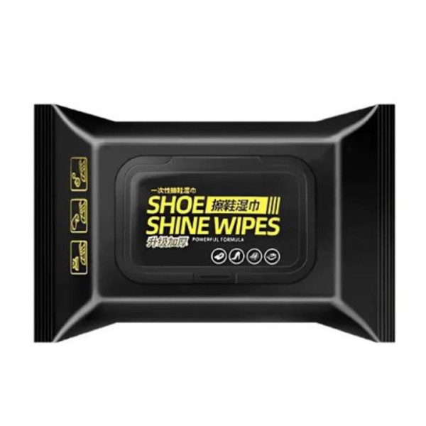 Влажные салфетки Shoe Shine Wipes 80 шт • Салфетки для ухода за обувью