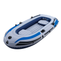 Надувная лодка JR-2300 2-местная (225×133×41 см) • Лодка из армированного ПВХ с насосом вёслами и подушкой для рыбалки и отдыха