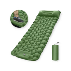 Надувной туристический матрас 190×60 см • Лёгкий и компактный матрас для кемпинга и отдыха на природе