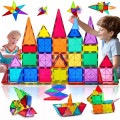 Детский конструктор D018 магнитные блоки • Развивающий детский набор из магнитных строительных плиток 3D 110 деталей