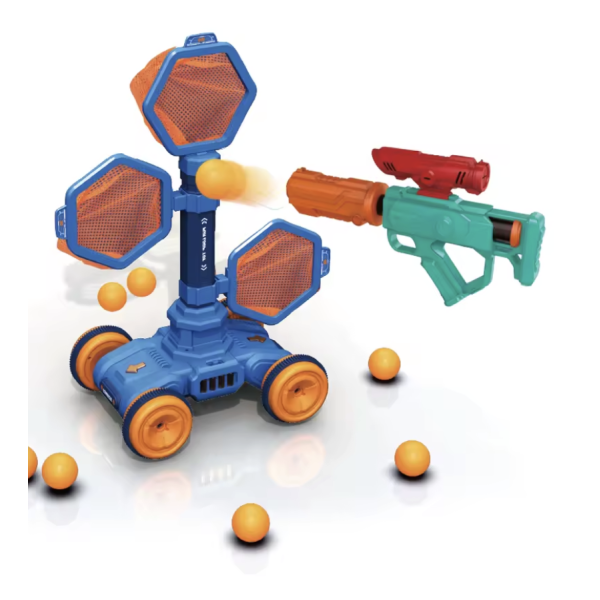 Детский тир пистолет + мобильная мишень 801-8 • Игровой набор для меткости и развлечения