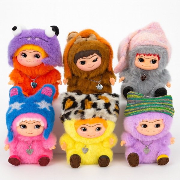 Детская игрушка-брелок Вакуку 1 коллекция 16 см • Мягкая коллекционная игрушка-сюрприз Wakuku в коробке