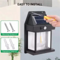 Лампа с датчиком движения 3 режима освещения для сада SOLAR WALL LAMP Kt-888 • Уличный светильник на солнечной батарее с датчиком движения
