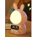 Детские часы с будильником Rabbit Clock with LIGHT WHITE • Будильник-кролик с LED-дисплеем и подсветкой