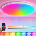 Потолочный светильник Ceiling Lamp Smart с RGB-подсветкой и пультом управления • LED люстра 24 Вт для современного интерьера