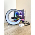 Ночник аккумуляторный с часами G63 Smart Light Sound Machine • Лампа-колонка с беспроводной зарядкой Bluetooth и будильником