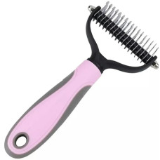 Двусторонняя расческа для вычесывания шерсти кошек и собак • Универсальная двусторонняя расческа для шерсти и подшёрстка домашних животных