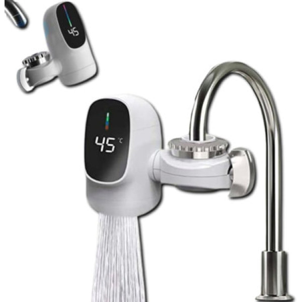 Водонагреватель WATER HEATER ZSW-D03 • Электрическая насадка на кран с проточным водонагревателем и LCD дисплеем