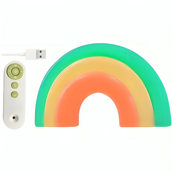 Ночник декоративный для спальни и детской гибкий USB Радуга • Настенный декоративный неоновый светильник-ночник Радуга