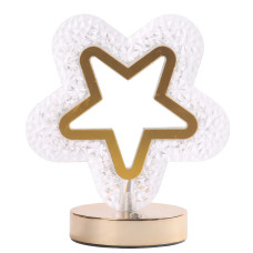 Настольная лампа Crystal Diamond звезда • Настольный LED ночник Crystal Diamond в форме звезды с 3 режимами свечения