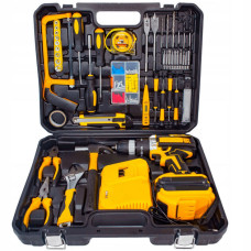 Шуруповерт з великим набором інструментів Electric Drill Set • Акумуляторний ударний шуруповерт 24V 5Ah з набором інструментів Шуруповерт з великим набором інструментів Electric Drill Set • Акумуляторний ударний шуруповерт 24V 5Ah з набором інструментів