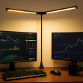 Настольная лампа светодиодная двойная LED на струбцине Double Lamp • Двойная светодиодная настольная лампа