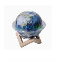 Увлажнитель воздуха в форме планеты с подсветкой • Стильный увлажнитель-планета для дома и офиса