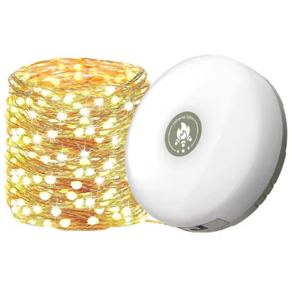 Фонарь для кемпинга с гирляндой 20 м USB • Подвесной фонарь с гирляндой и аккумулятором