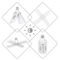 Светодиодные складные лампы с тремя лопастями LED bulb 60W в патрон E27 • Лампочка складная 3 лопасти светодиодная E27 Fan blade bulb