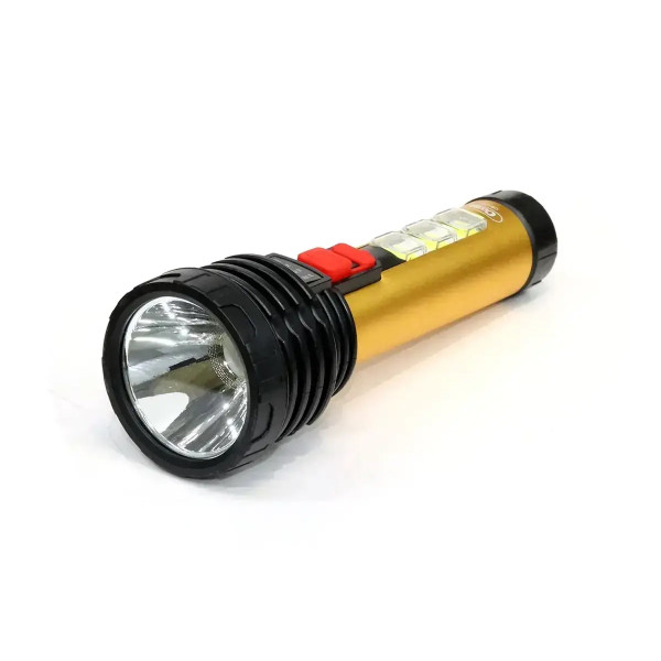 Фонарь ручной аккумуляторный с боковой подсветкой CB-C60 • Светодиодный фонарик с индикатором заряда CB-C60