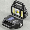 Ручной аккумуляторный фонарик Solar light YT-880B для кемпинга и работы • Фонарь ручной YT-880B с солнечной панелью и Power Bank