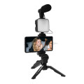 Комплект для влогинга VIDEO-MAKING KIT AY49 для смартфона с переходником Type-C • Набор блогера для телефона 4в1 AY-49