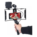 Комплект для влогинга Video Making Kit AY49X для смартфона • Набор для блогинга AY49X для смартфона с микрофоном и светом