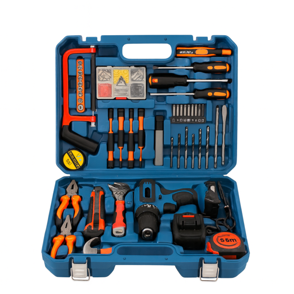 Аккумуляторная дрель-шуруповерт DF550DWE 24V 5A/h Li-Ion с набором инструментов 40 предметов • Профессиональный шуруповерт с 2 аккумуляторами и кейсом