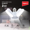 Лампочка складная светодиодная 4 лопасти E27 KK-202 • LED лампа Mini Fan Blade Bulb E27 KK-202 60W