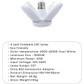 Лампочка складная светодиодная 4 лопасти E27 KK-202 • LED лампа Mini Fan Blade Bulb E27 KK-202 60W