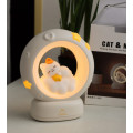 Очаровательный ночник в виде котик с луной для дома ∙ Детский настольный ночник Котик с Луной