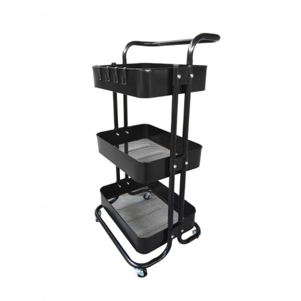 Стеллаж этажерка с полками на колесах Bonro B-023 ∙ Мобильная этажерка для дома B-023