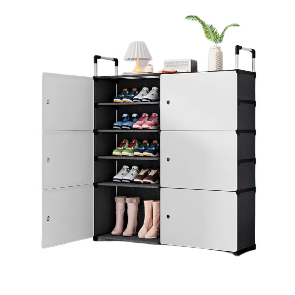 Закрытый стеллаж для обуви BXG-006 — элегантное решение для вашего дома ∙ Складной Полка для обуви закрытый стеллаж 81×29×110 LY-1046
