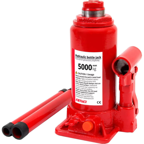 Домкрат 5т автомобильный для СТО и мастерских ∙ Гидравлический домкрат бутылочного типа 5т