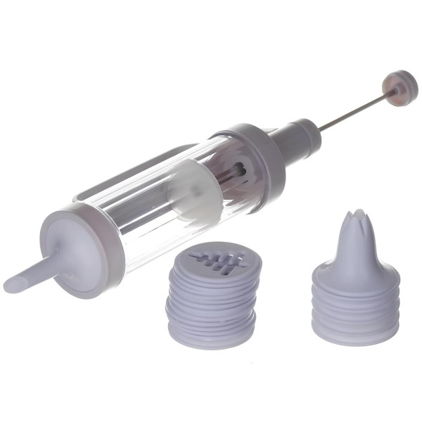Шприц для печенья с насадками для декорирования Cookie Press and Cake Decorator Set ∙ Кондитерский шприц-пресс с насадками для печенья и крема Cake Decorator Set