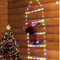 Светодиодная новогодняя гирлянда Санта Клаус на лестнице XL-71-2 ∙ Санта Клаус ДЕКОР гирлянда 1m mix XL-71-2