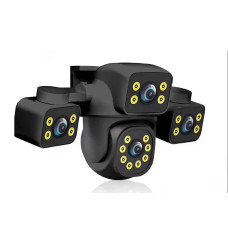 Камера видеонаблюдения 12MP Wi-Fi IP-камера HD 3 объектива ∙ Тройная уличная Wifi камера видеонаблюдения с боковыми линзами