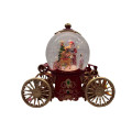 Снежный шар Карета SH2501 с автоподдувом LED и музыкой ∙ Новогодний музыкальный фонарь в виде кареты SH2501