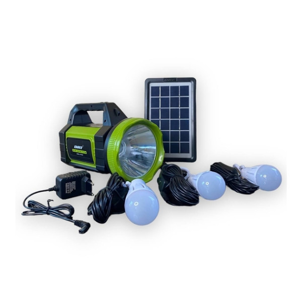 Зарядное устройство и осветительная станция на солнечной батарее AT-9023 с радио и MP3 ∙ Портативная солнечная система AT-9023